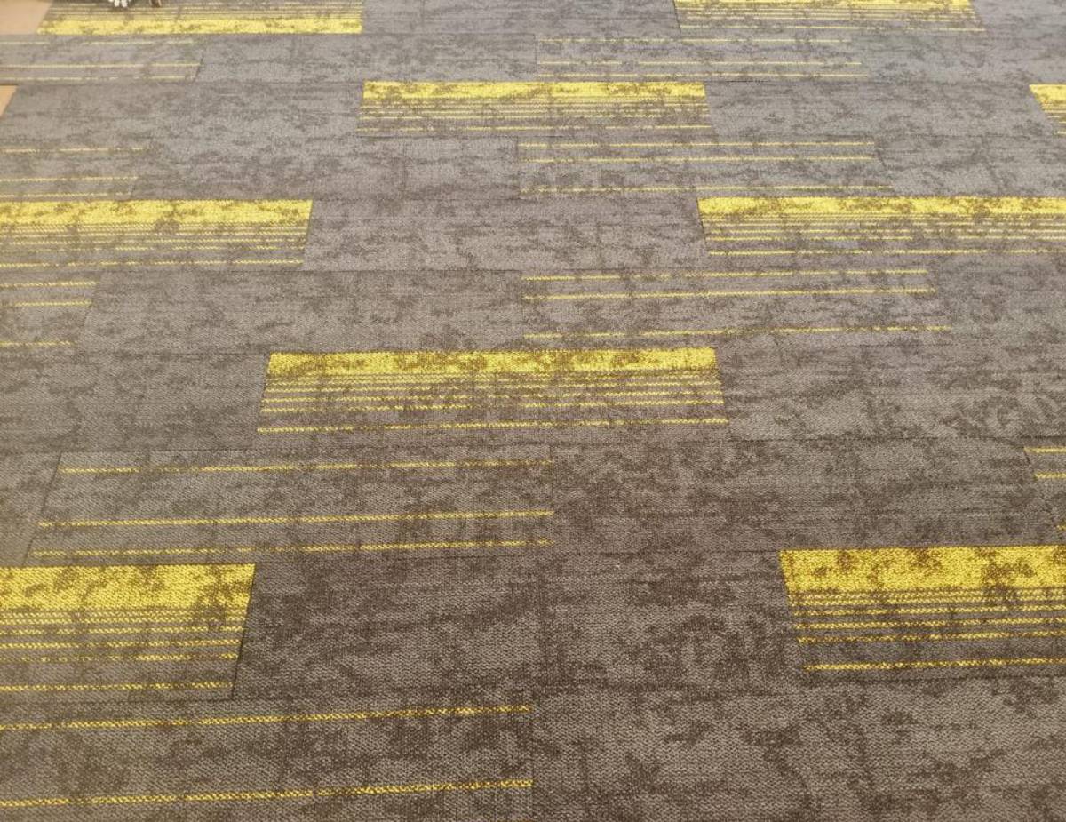 Brown yellow carpet