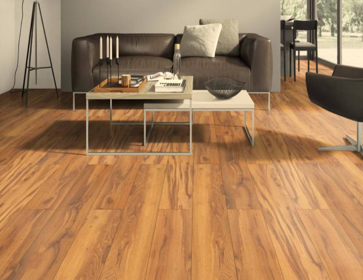 Light floor laminate